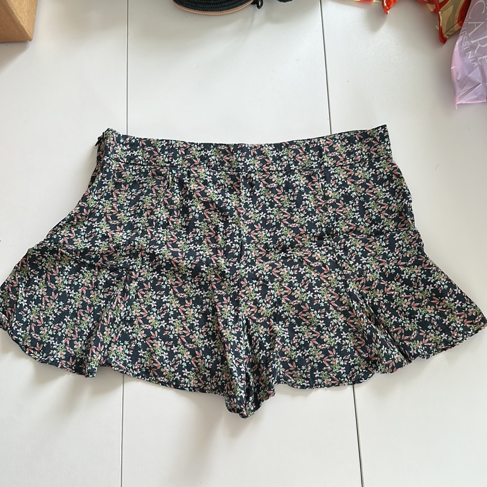 Zara flare flower print short